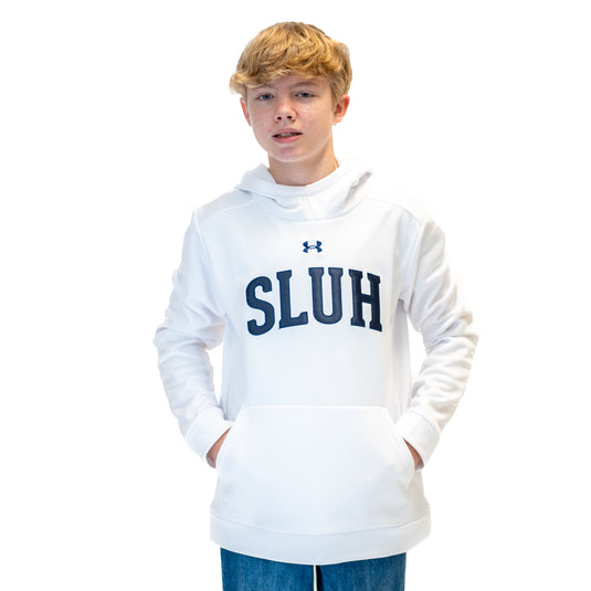 Under Armour Youth Armour Fleece Hoody White