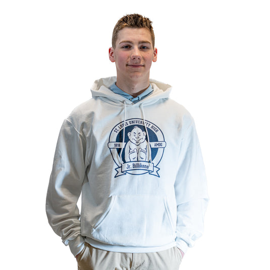 Champion Jr. Billikens CF Powerblend Fleece Hood White