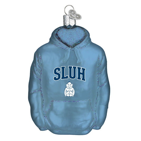 Glass SLUH Hoodie Ornament Spirit Blue