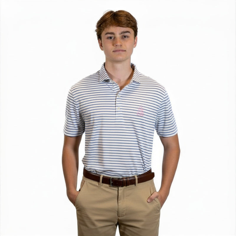 Load image into Gallery viewer, Johnnie-O Performance Jersey Bronte Stripe Polo
