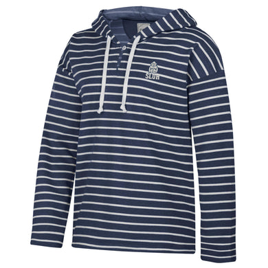 Gear Womens Big Cotton Terry Striped Hood