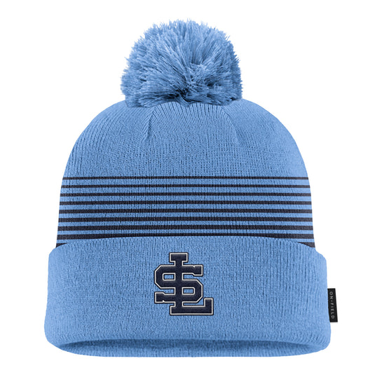 Nike Peak Stripe Beanie with Removable Pom