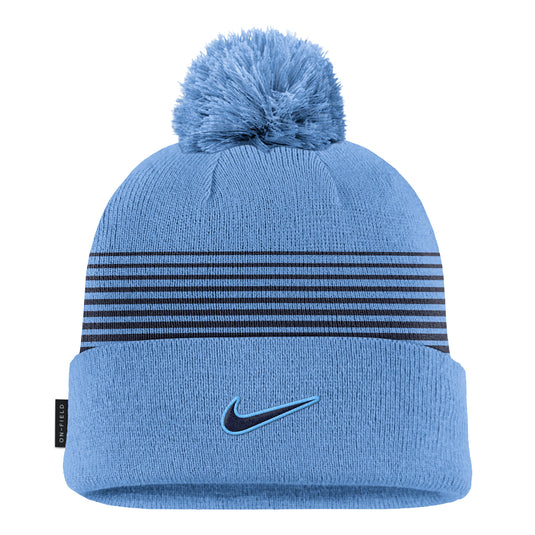 Nike Peak Stripe Beanie with Removable Pom
