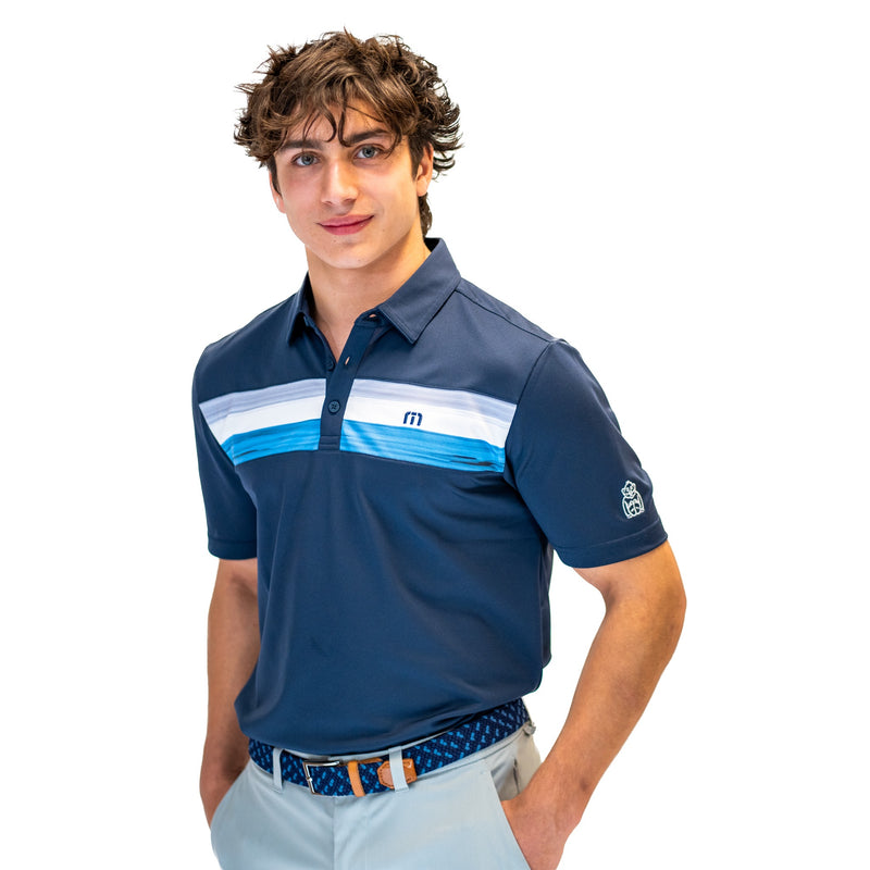 Load image into Gallery viewer, TravisMathew Cabana Chest Stripe Polo
