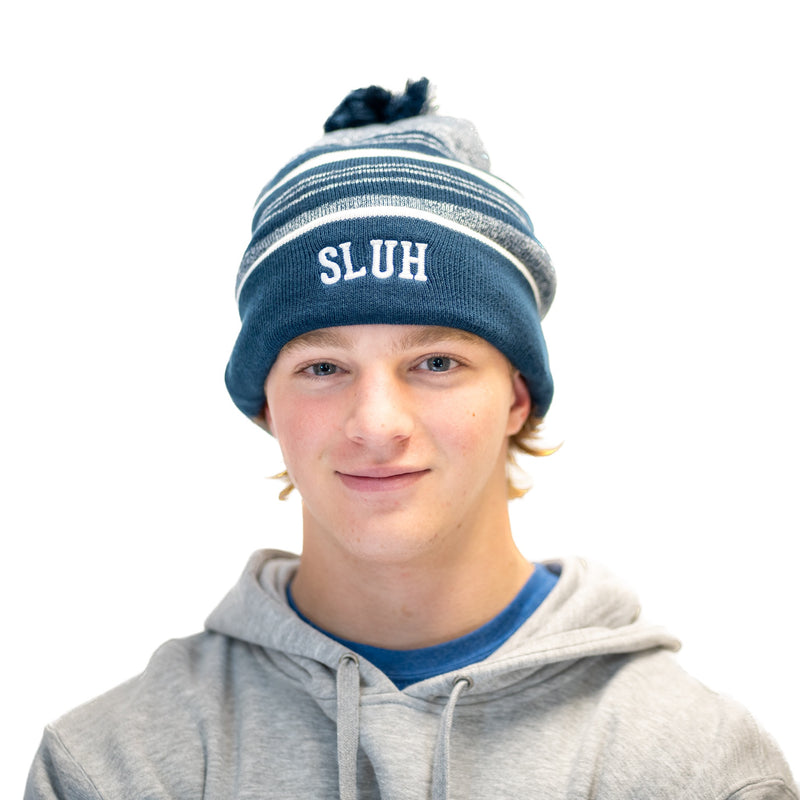 Load image into Gallery viewer, Nike Stripe Pom Beanie
