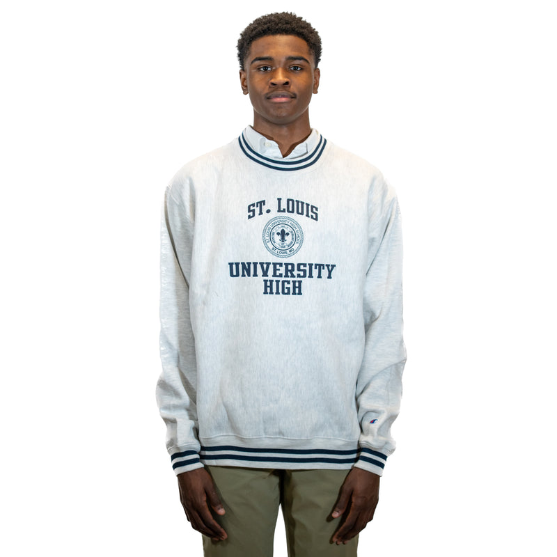 Load image into Gallery viewer, Champion Reverse Weave Yarn Dye Rib Classic Retro Crew
