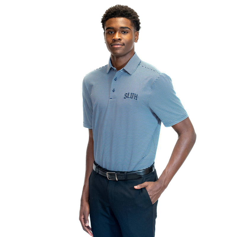 Load image into Gallery viewer, Under Armour Short Sleeve Aura Stripe Polo
