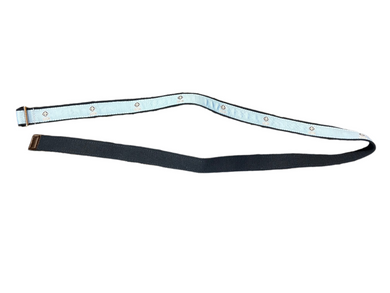 Light Blue Fleur De Lis Grosgrain Ribbon Belt
