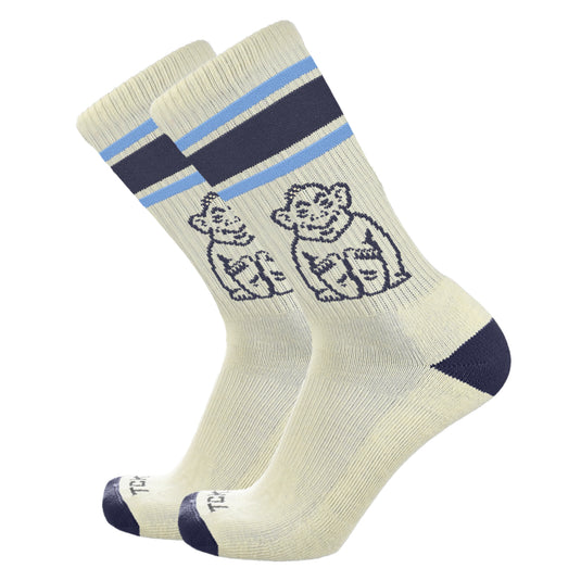 TCK Cotton Vintage Stripe Athletic Crew Sock