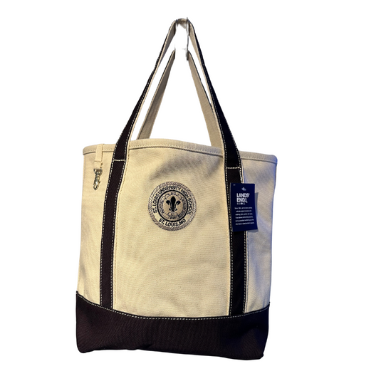 Lands' End Medium  Open Top Canvas Tote Bag