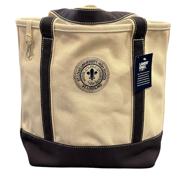 Load image into Gallery viewer, Lands&#39; End Medium  Open Top Canvas Tote Bag
