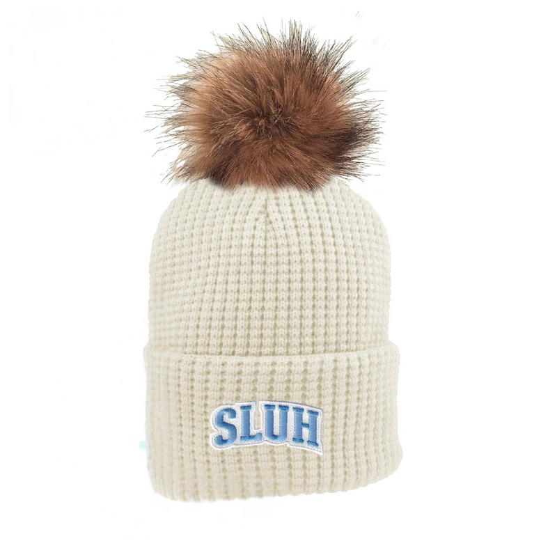 Load image into Gallery viewer, Logofit Belgian Knit Cuff Pom Hat
